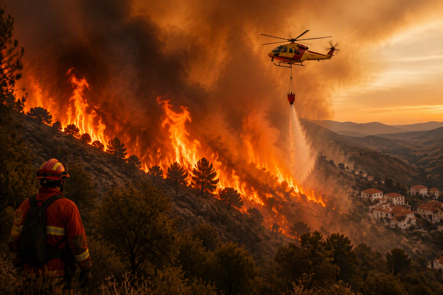 Incendi Francia e Spagna